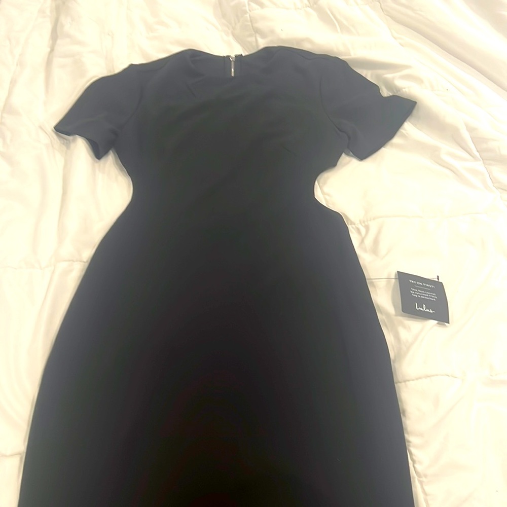 Sexy black backless dress